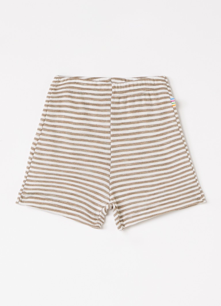 Joha Jongens Loose fit korte broek in zijdeblend in de kleur Beige, maat: 80