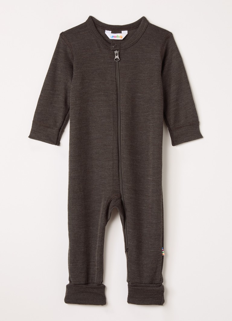 Joha Meisjes Babypak van merino wol in de kleur Donkerbruin, maat: 62