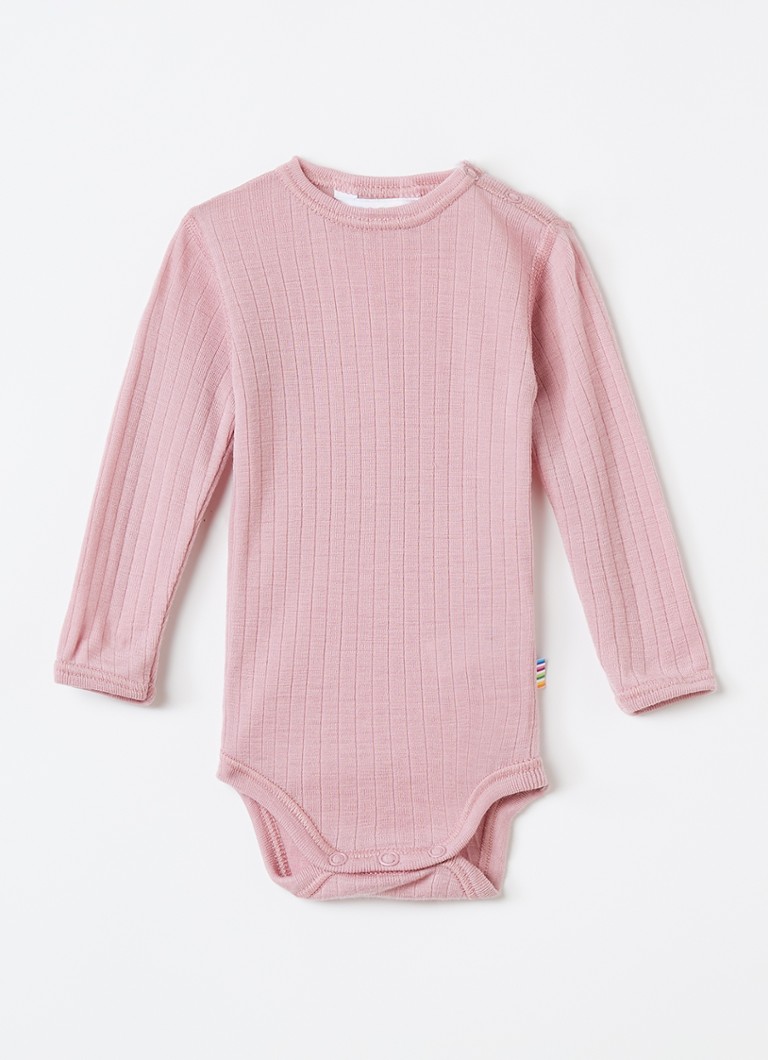 Joha Jongens Romper van merino wol in de kleur Roze, maat: 80