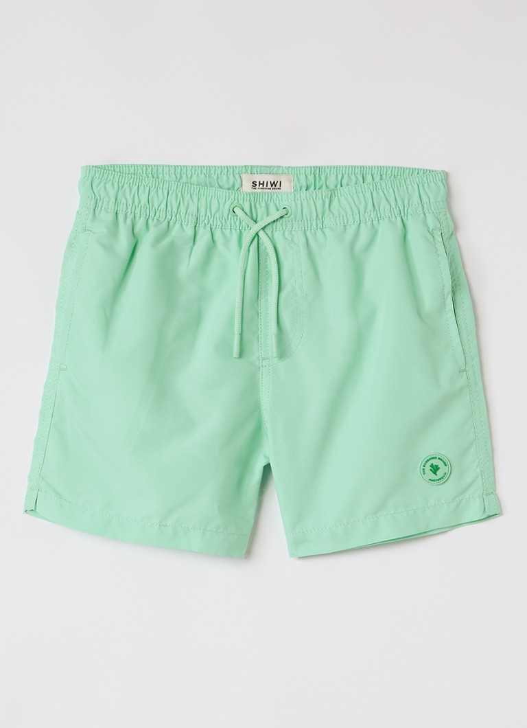 Shiwi Jongens Milo zwemshorts met steekzakken in de kleur Groen, maat: 98/104