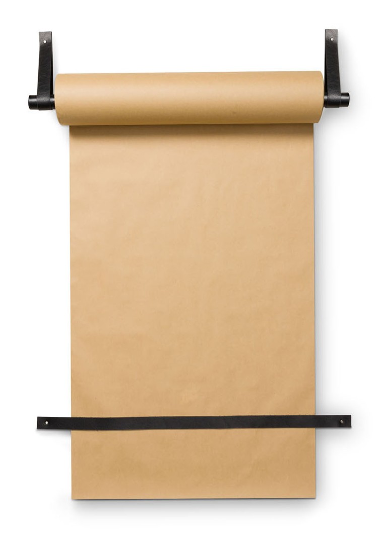 Vtwonen Wandrolhouder met papieren rol 6 x 63 cm Zwart - Deal