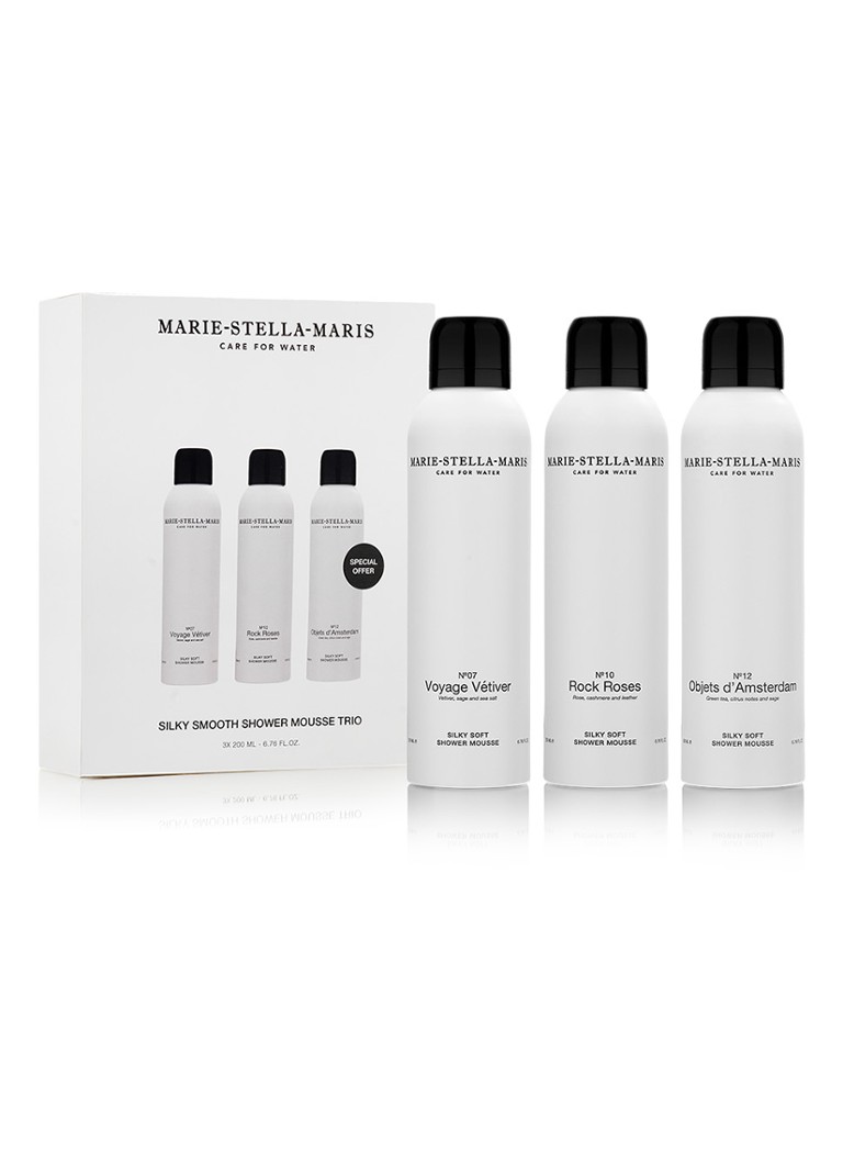 Marie-Stella-Maris Silky Soft doucheschuim 200 ml set van 3 Wit 600ml Cadeausets - Deal