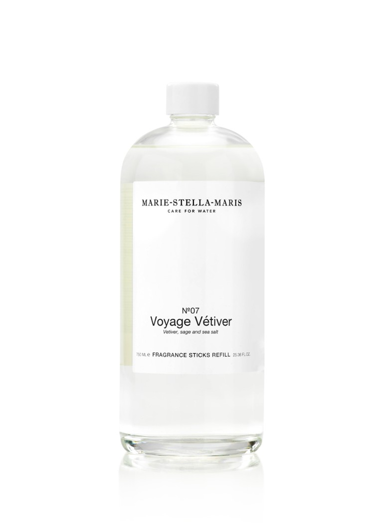 Marie-Stella-Maris No. 07 Voyage Vétiver Fragrance Sticks - geurstokjes navulling 750 ml Transparant - Deal