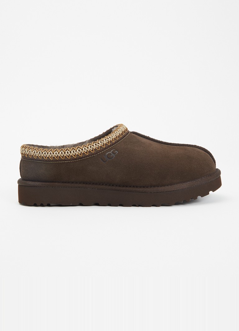 UGG Dames Tasman ll instapper van suède in de kleur Donkerbruin, maat: 38