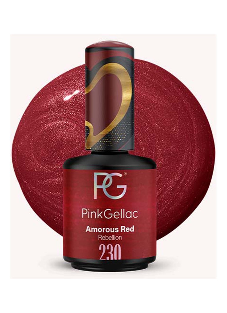 Pink Gellac 230 Amorous Red - gel nagellak 230 Amorous Red 1 MAAT Make-up - Deal