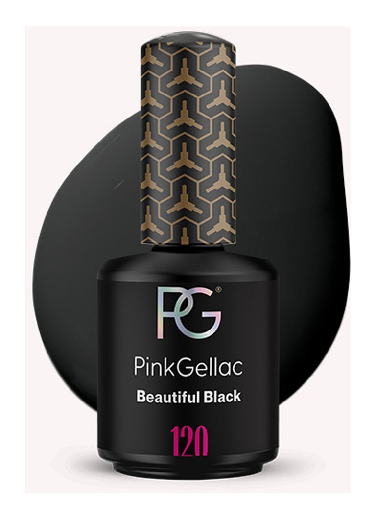Pink Gellac 120 Beautiful Black - gel nagellak 120 Beautiful Black 1 MAAT Make-up - Deal