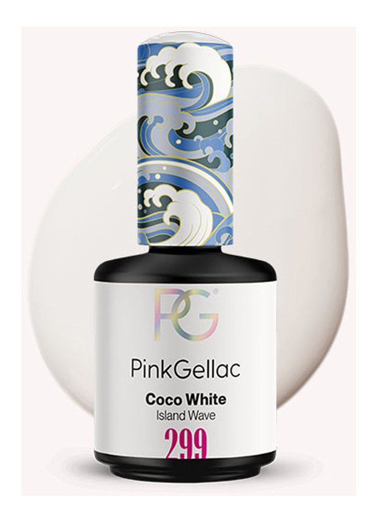 Pink Gellac 299 Coco White - gel nagellak 299 Coco White 1 MAAT Make-up - Deal
