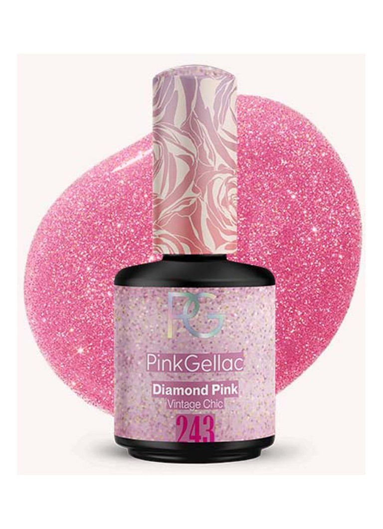 Pink Gellac 243 Diamond Pink - gel nagellak 243 Diamond Pink 1 MAAT Make-up - Deal