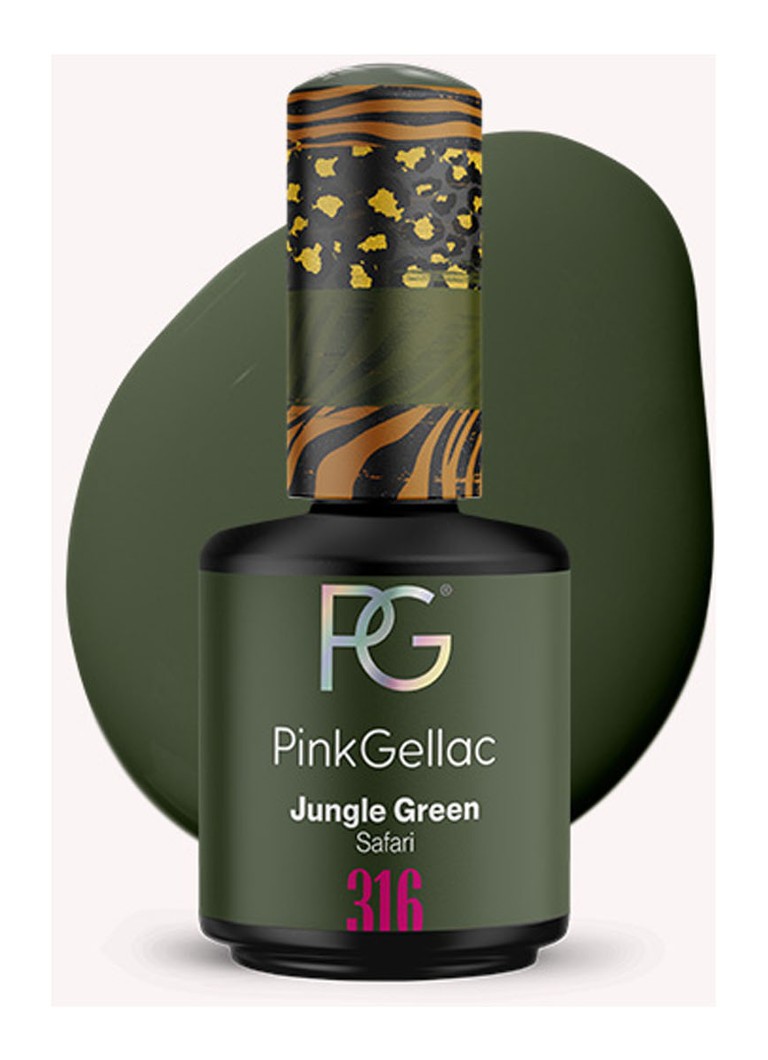 Pink Gellac 316 Jungle Green - gel nagellak 316 Jungle Green 1 MAAT Make-up - Deal