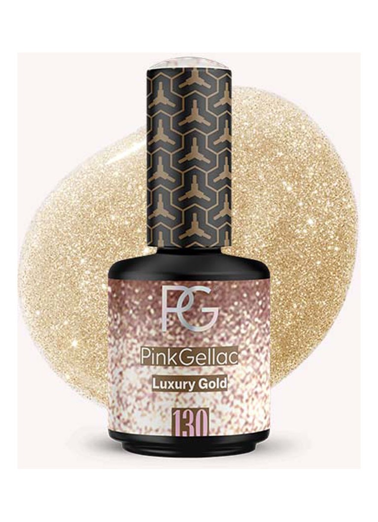 Pink Gellac 130 Luxury Gold - gel nagellak 130 Luxury Gold 1 MAAT Make-up - Deal