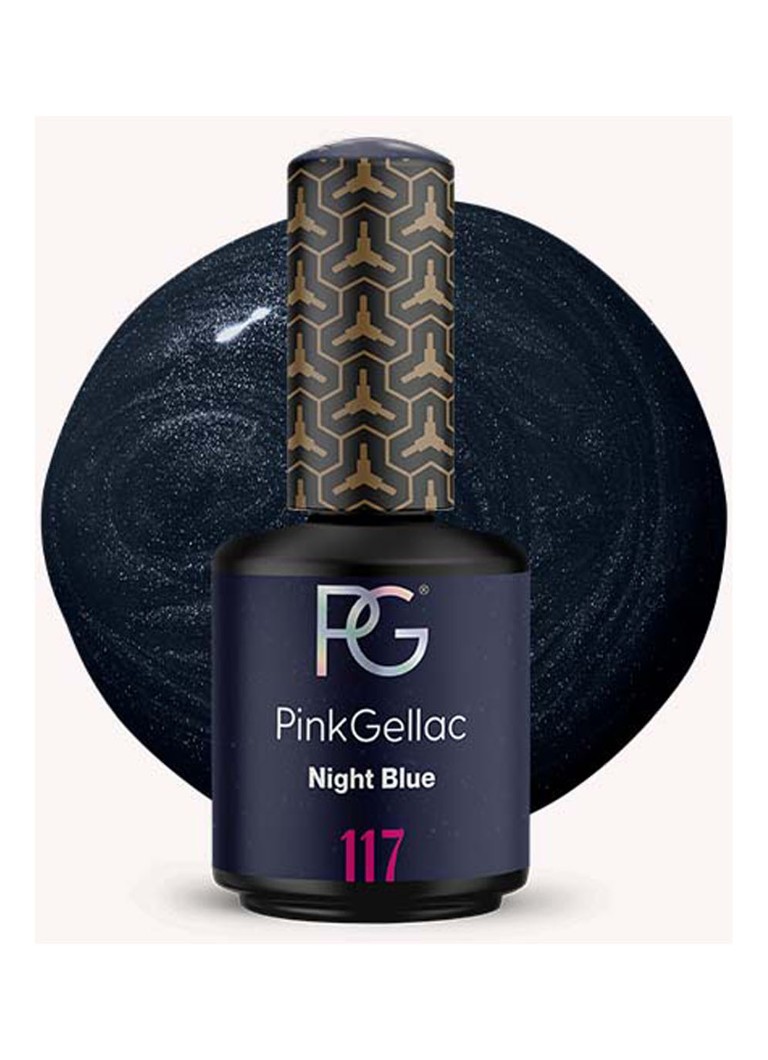 Pink Gellac 117 Night Blue - gel nagellak 117 Night Blue 1 MAAT Make-up - Deal