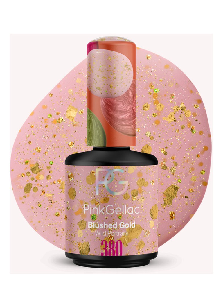 Pink Gellac 380 Blushed Gold - gel nagellak 380 Blushed Gold 1 MAAT Make-up - Deal