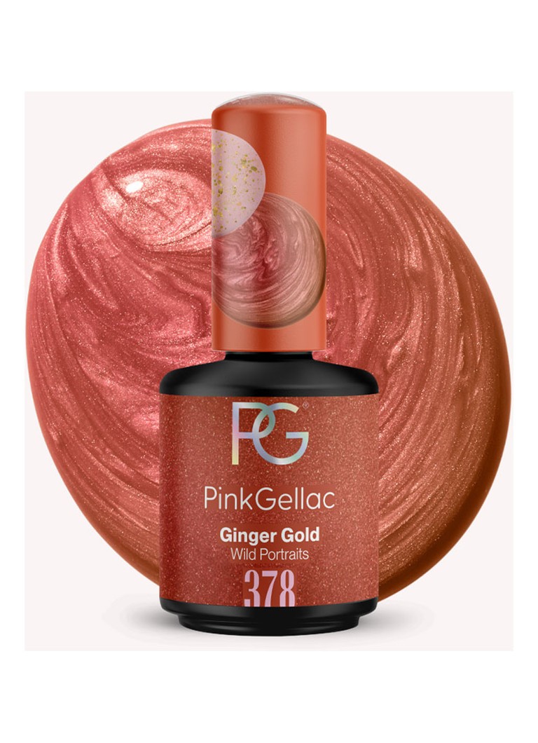 Pink Gellac 378 Ginger Gold - gel nagellak 378 Ginger Gold 1 MAAT Make-up - Deal