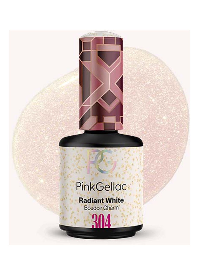Pink Gellac 304 Radiant White - gel nagellak 304 Radiant White 1 MAAT Make-up - Deal