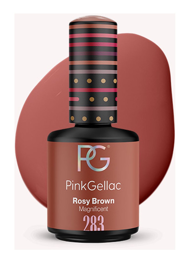 Pink Gellac 283 Rosy Brown - gel nagellak 283 Rosy Brown 1 MAAT Make-up - Deal