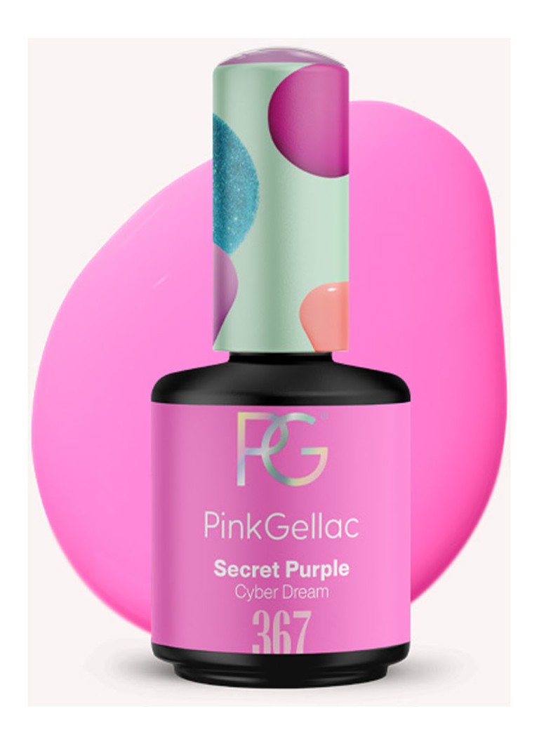 Pink Gellac 367 Secret Purple - gel nagellak 367 Secret Purple 1 MAAT Make-up