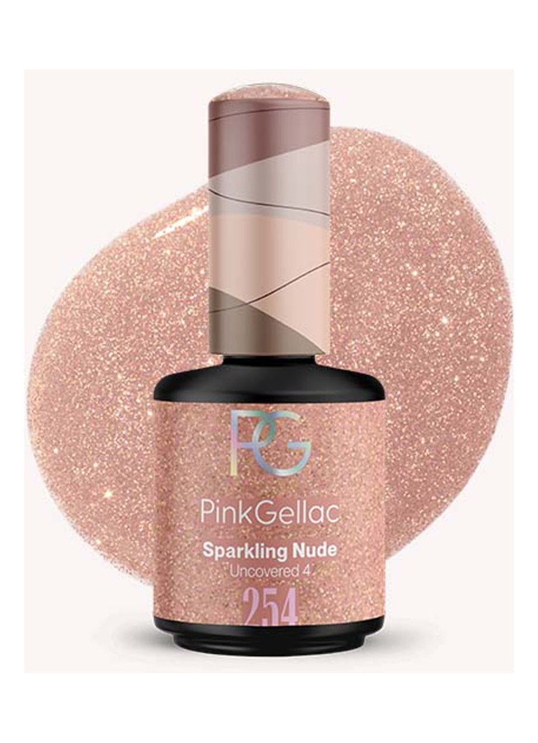 Pink Gellac 254 Sparkling Nude - gel nagellak 254 Sparkling Nude 1 MAAT Make-up - Deal