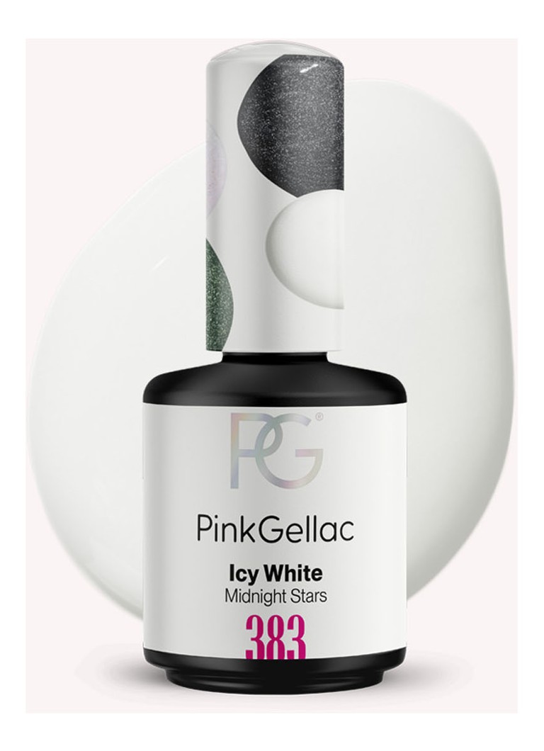 Pink Gellac 383 Icy White - gel nagellak 383 Icy White 1 MAAT Make-up - Deal