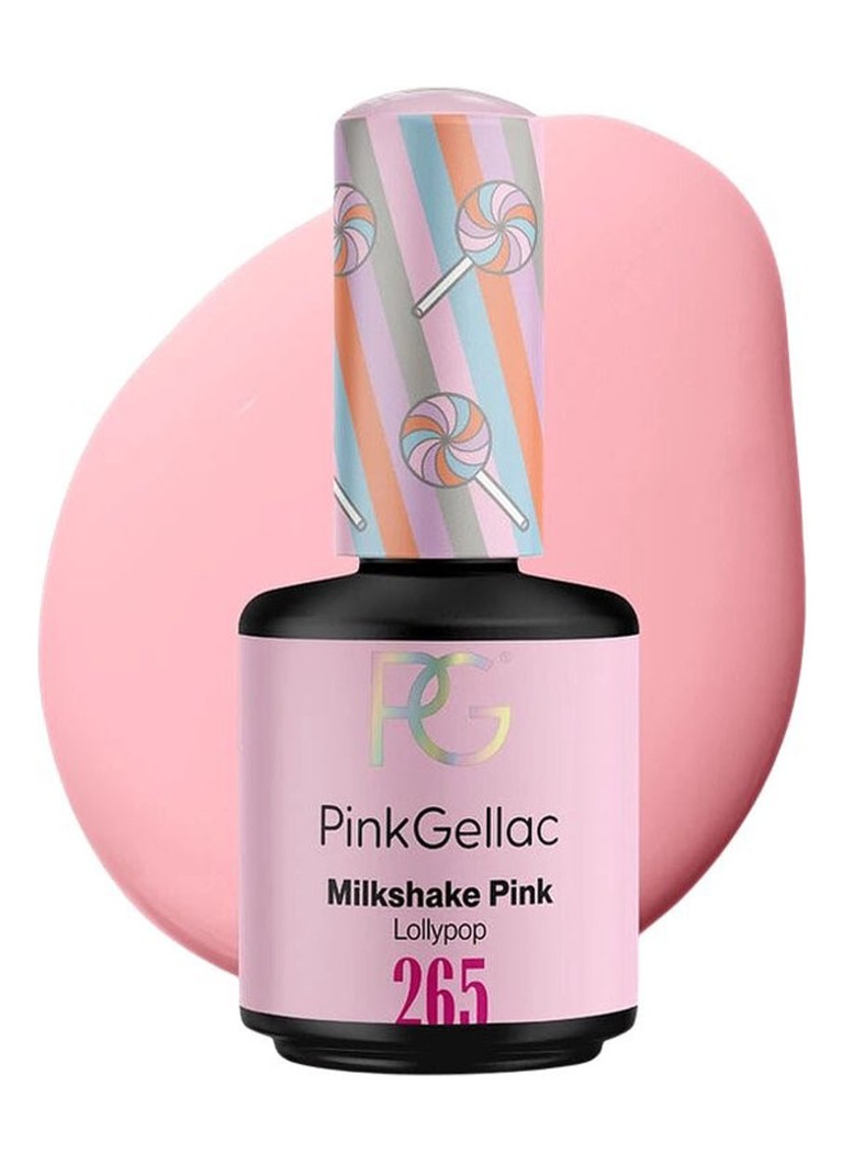 Pink Gellac 265 Milkshake Pink - gel nagellak 265 Milkshake Pink 15 Make-up - Deal