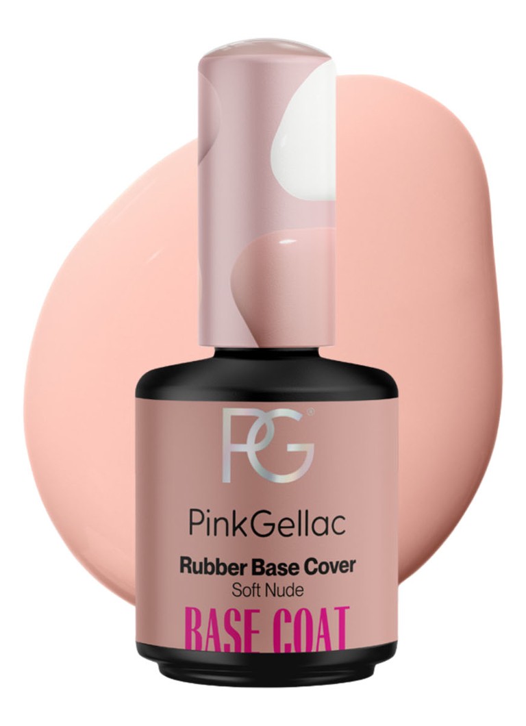 Pink Gellac Soft Nude Rubber Base - base coat gel nagellak Soft Nude 15ML Make-up - Deal