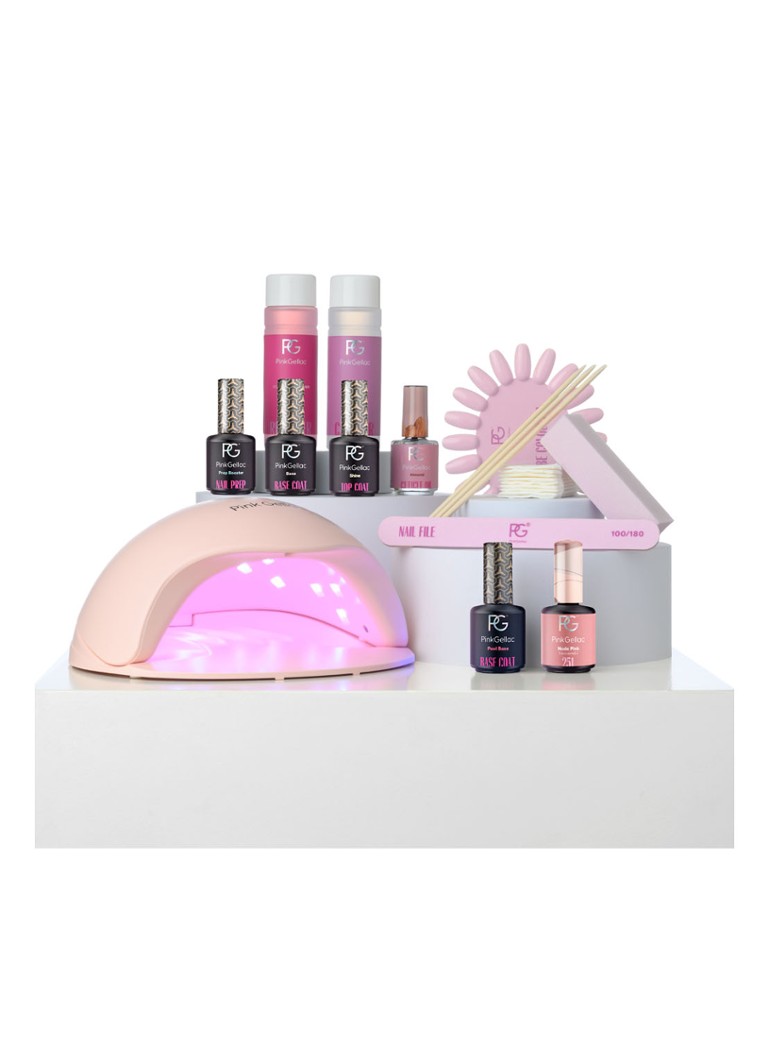 Pink Gellac Premium Set Peel Off Natural - gel nagellakset 1MAAT Cadeausets - Deal