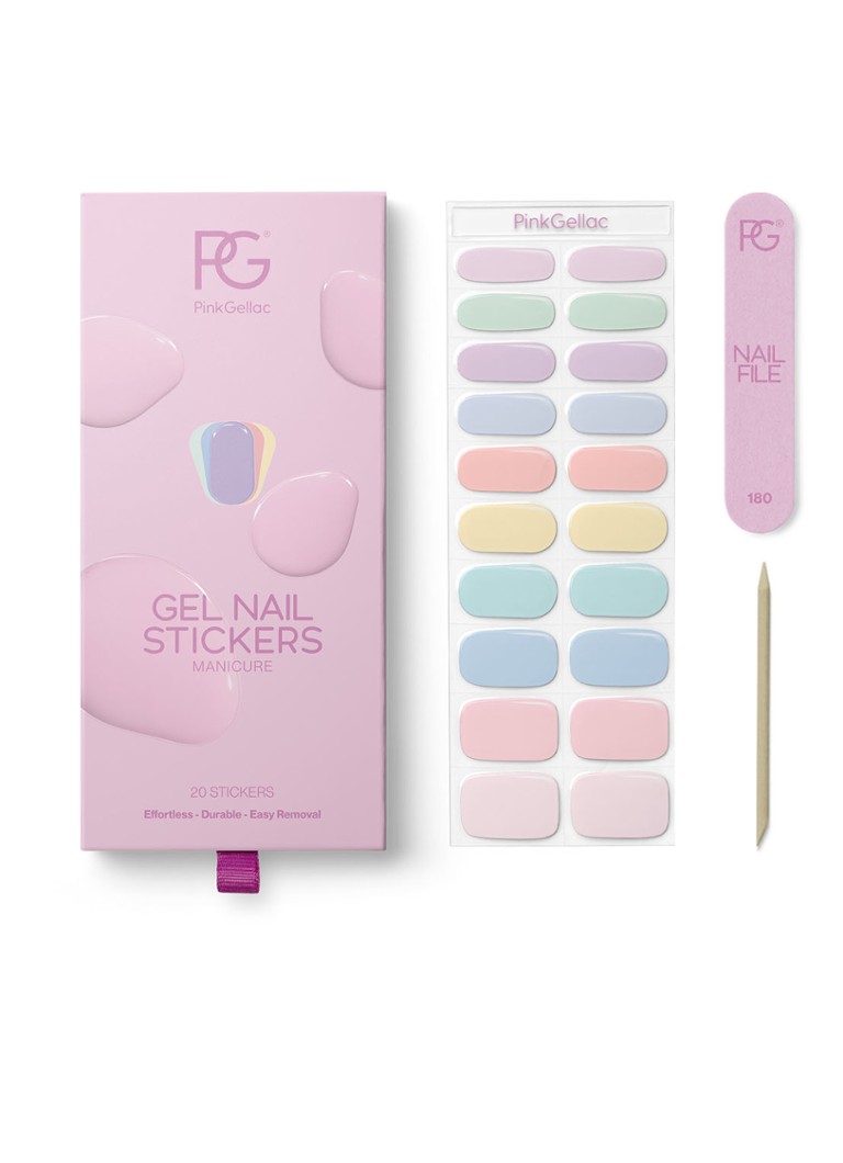 Pink Gellac Gel Stickers - nagelstickers Pastel party 1MAAT Make-up - Deal