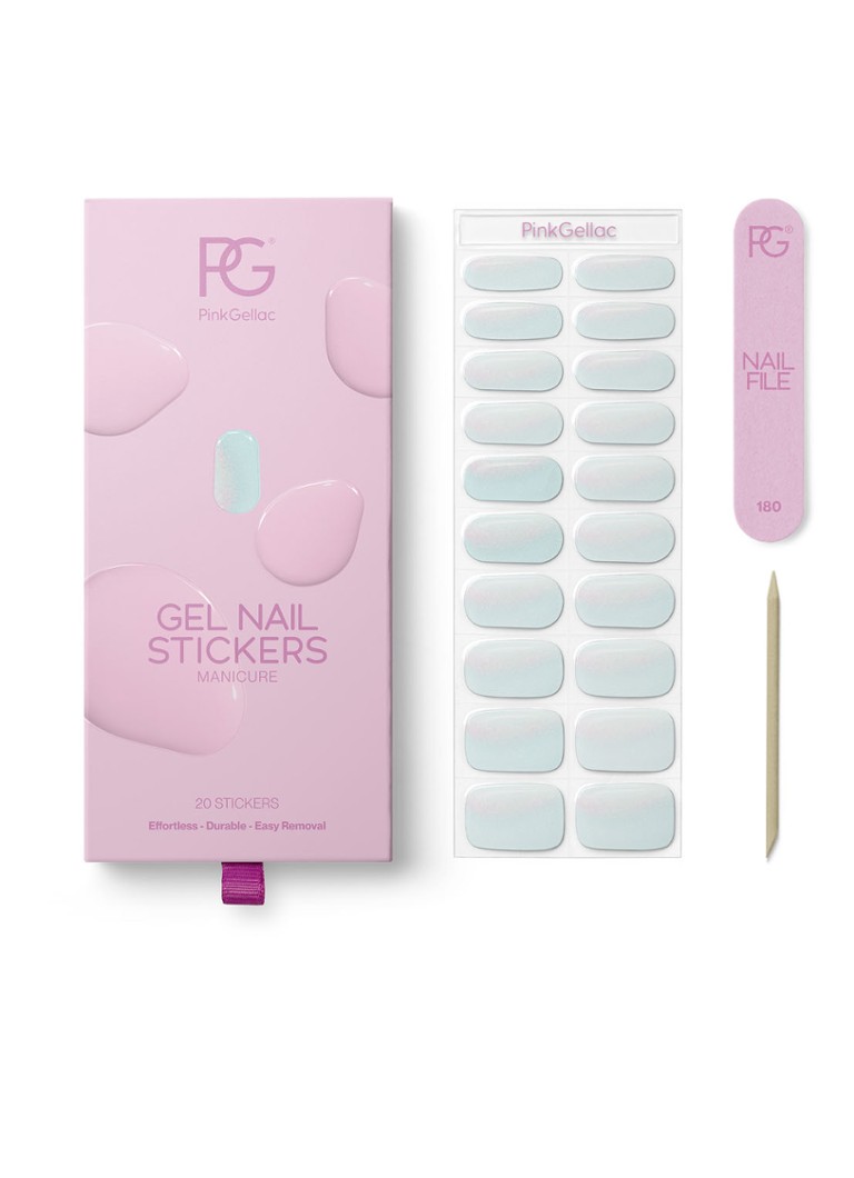 Pink Gellac Gel Stickers - nagelstickers Minty chrome 1MAAT Make-up - Deal