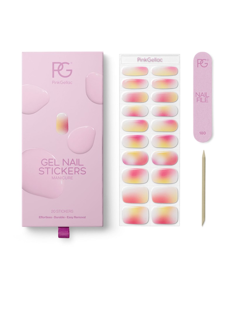 Pink Gellac Gel Stickers - nagelstickers Soft sunset 1MAAT Make-up - Deal