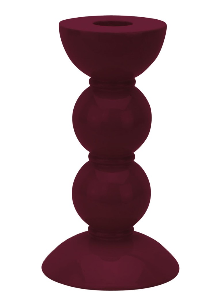 Addison Ross Bobbin kandelaar 14 cm Donkerrood - Deal