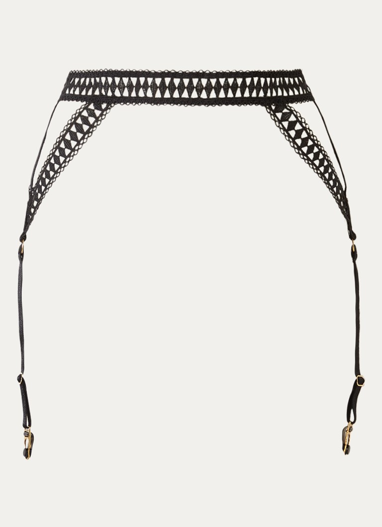 Aubade Dames After Hours jarretels in de kleur Zwart, maat: XL