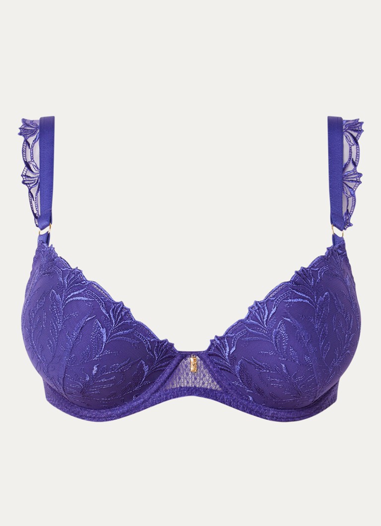 Aubade Dames Voorgevormde beugel bh in de kleur Paars, maat: E70