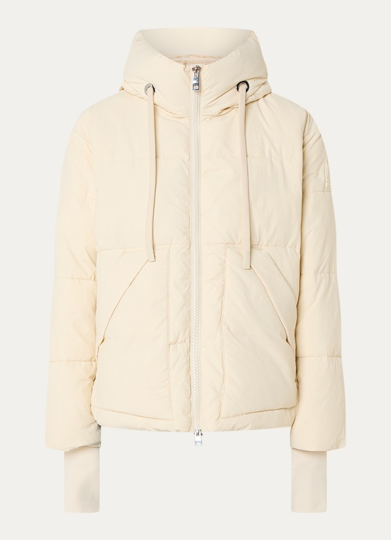 Mos Mosh Dames MMMollie gewatteerd jack met capuchon in de kleur Creme