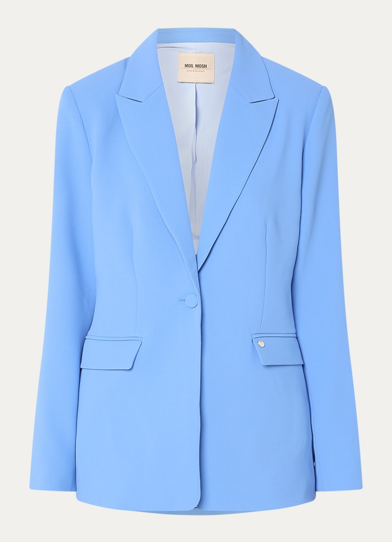 Mos Mosh Dames MMLeonora Miley blazer met klepzakken in de kleur Blauw