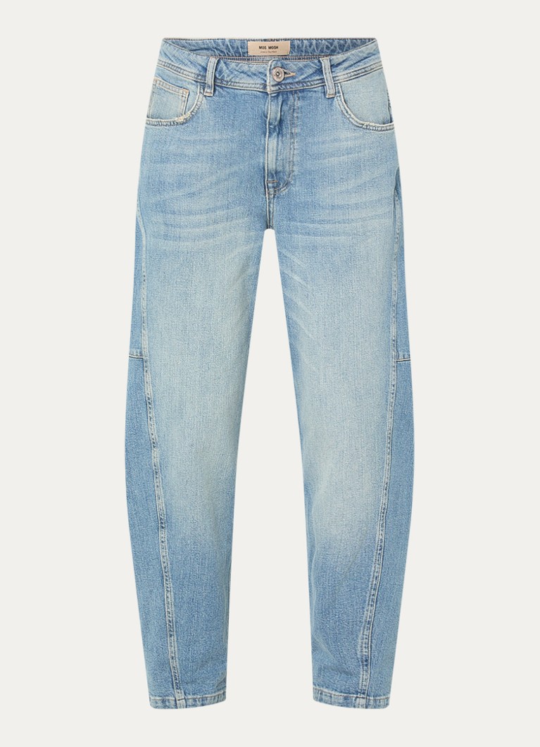 Mos Mosh Dames MMAymen Galleon high waist straight leg jeans met steekzakken in de kleur Indigo