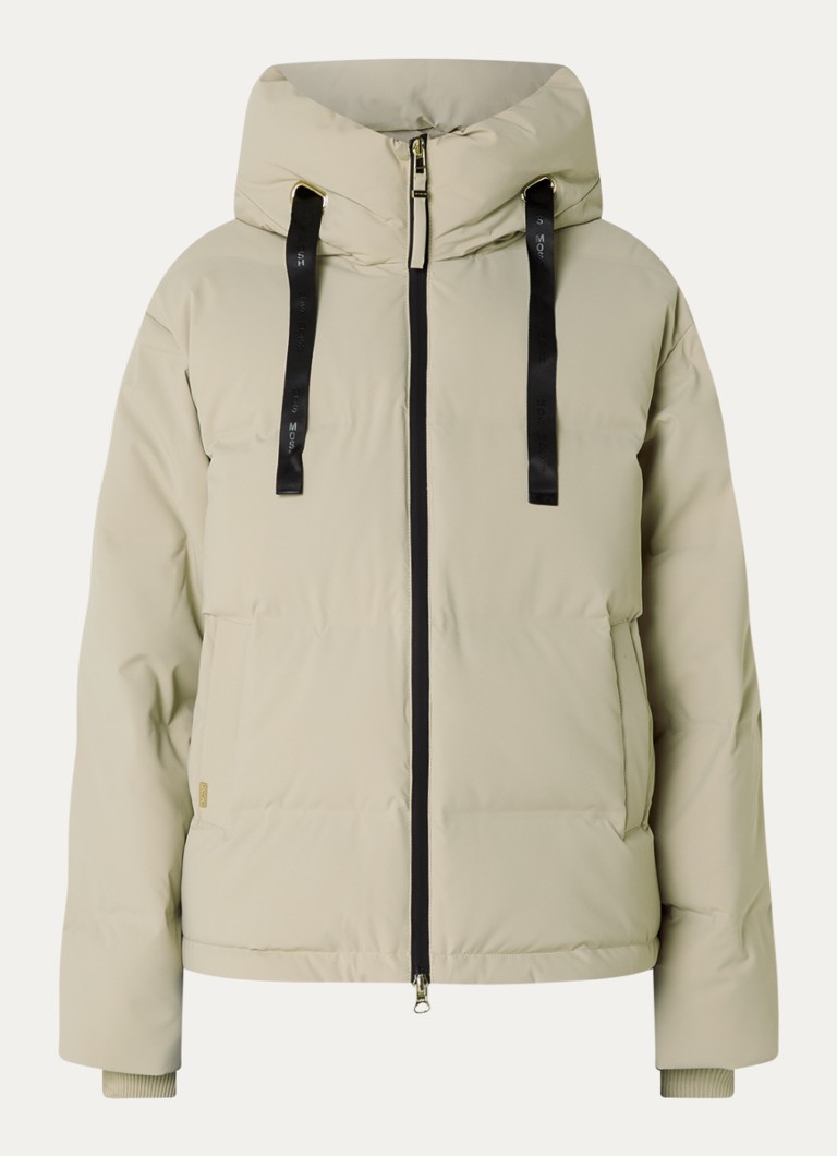 Mos Mosh Dames Jilly puffer jack met donsvulling en steekzakken in de kleur Creme