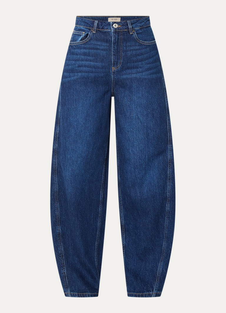 Mos Mosh Dames MMCindy Draciel high waist balloon fit jeans met steekzakken in de kleur Indigo