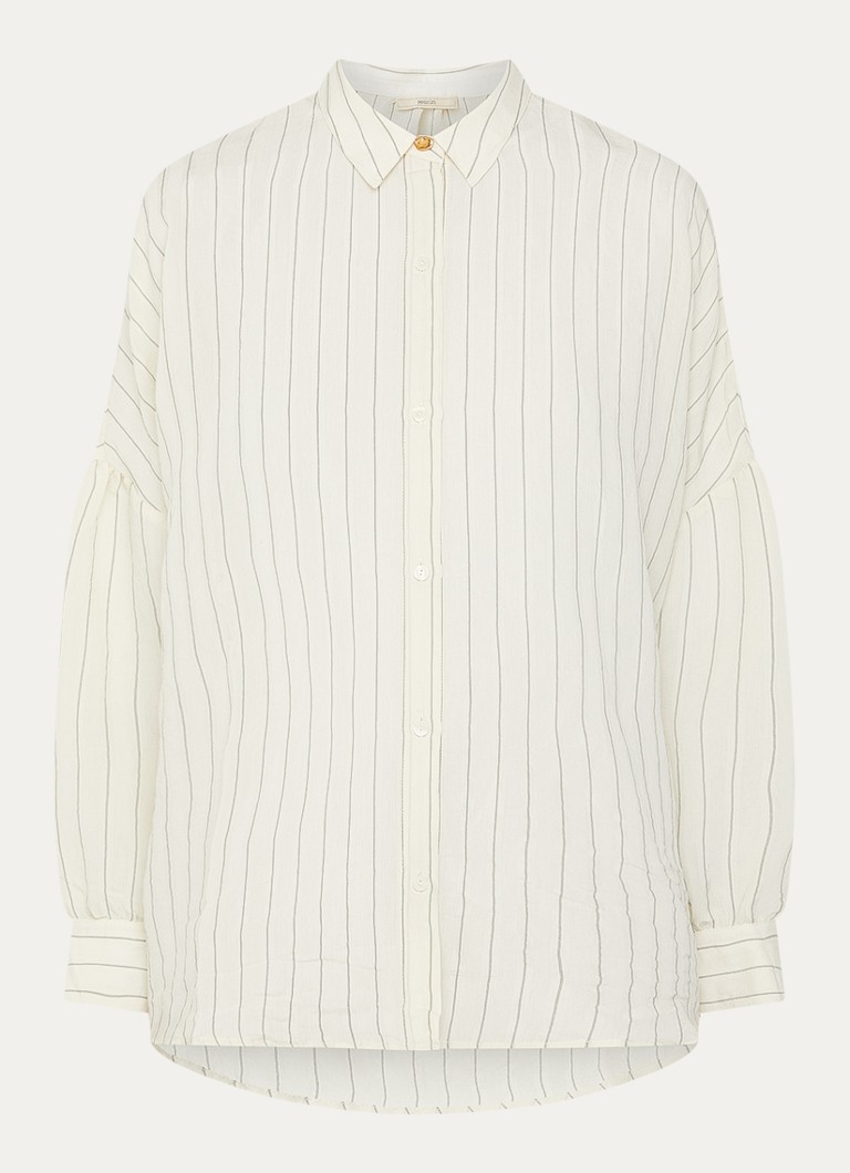 Sessùn Dames Botan blouse met streepprint in de kleur Ivoor