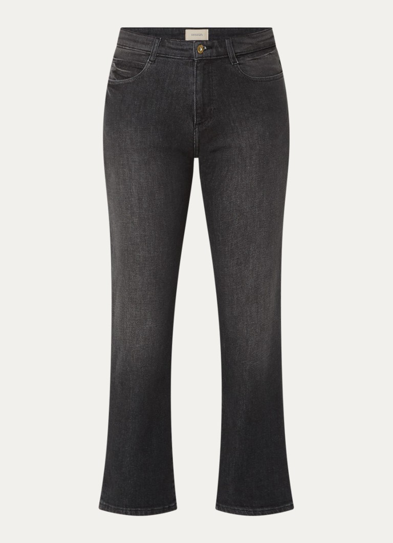 Sessùn Dames Marino high waist straight leg jeans met gekleurde wassing in de kleur Antraciet
