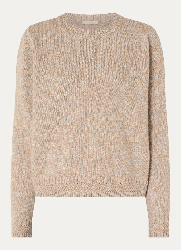 Sessùn Dames Silty grofgebreide trui van wol in de kleur Beige