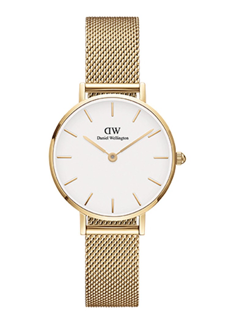 Daniel Wellington Heren Petite Evergold horloge DW00100350 in de kleur Goud, maat: 28 MM