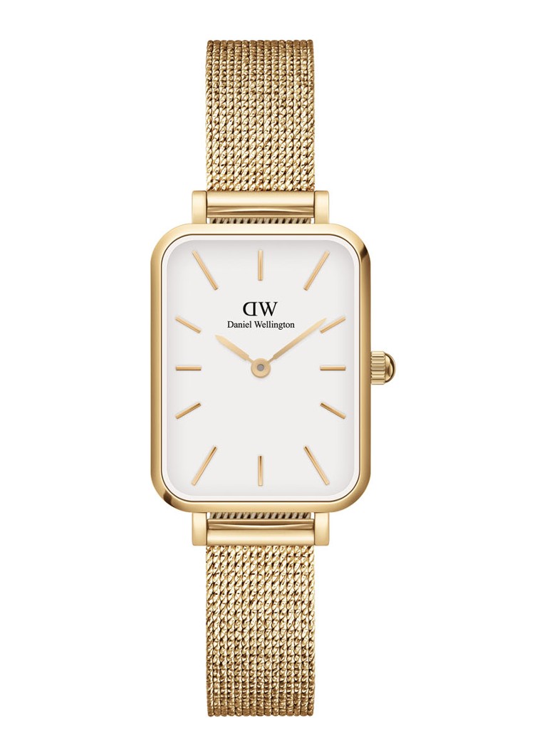 Daniel Wellington Dames Quadro Pressed Evergold horloge DW00100556