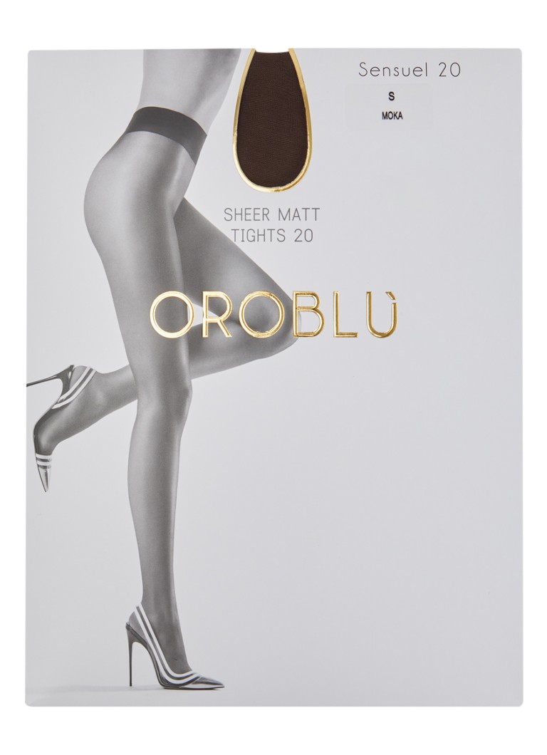 Oroblu Dames Sensuel panty in 20 denier moka in de kleur Bruin, maat: S