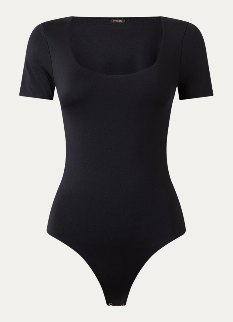 Oroblu Dames Body met ronde hals in de kleur Zwart, maat: M
