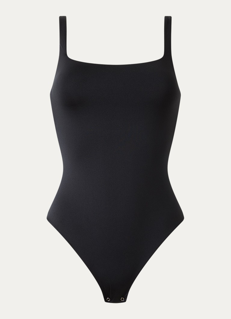 Oroblu Dames Stringbody met ronde hals in de kleur Zwart, maat: S