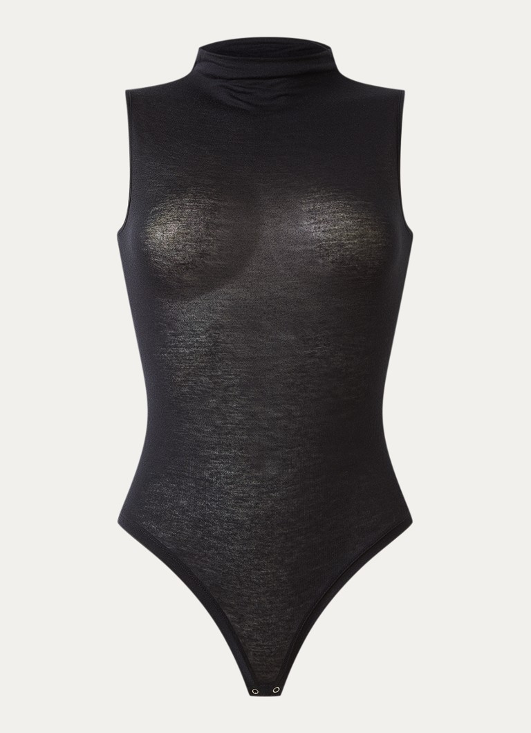 Oroblu Dames Body in kasjmierblend in de kleur Zwart, maat: XL