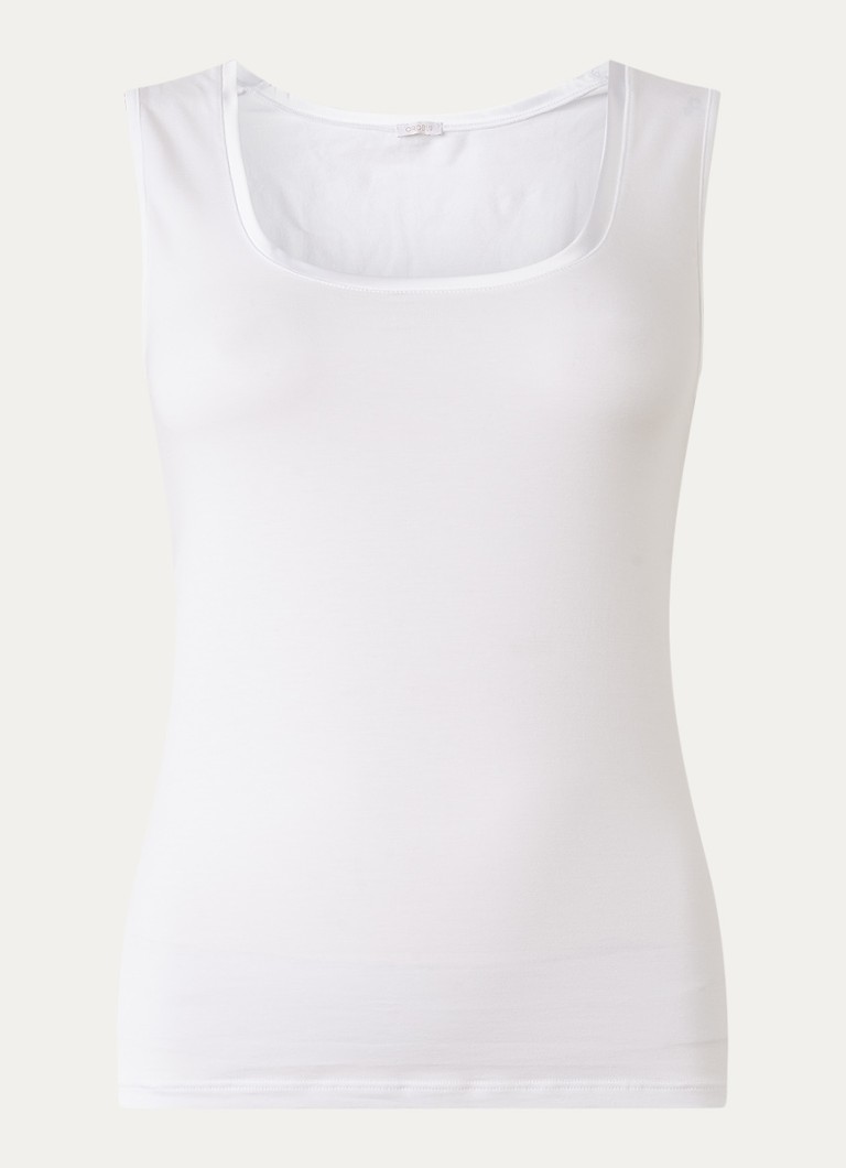 Oroblu Dames Tanktop in kasjmierblend in de kleur Wit, maat: M
