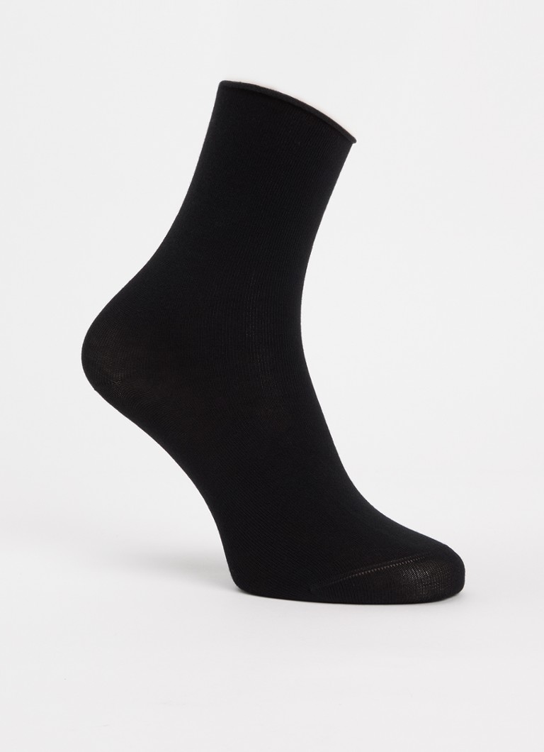 Oroblu Dames Sokken in katoenblend in de kleur Zwart, maat: One Size