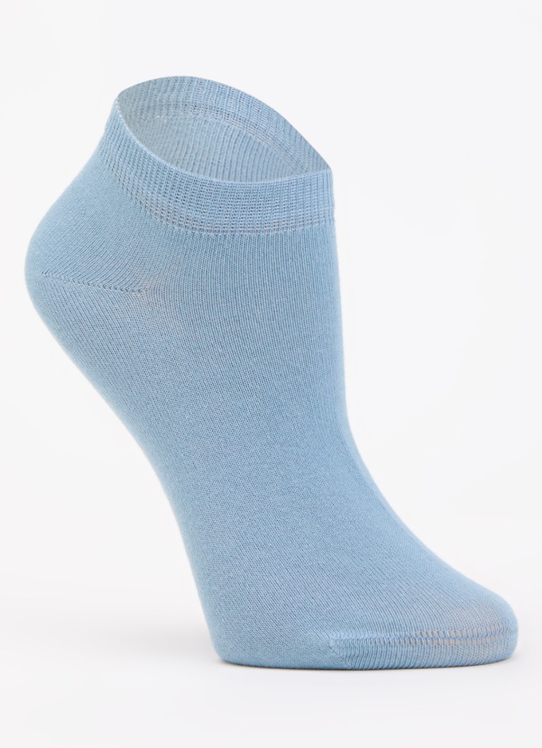 Oroblu Dames Sneakersokken in katoenblend in de kleur Royalblauw, maat: One Size