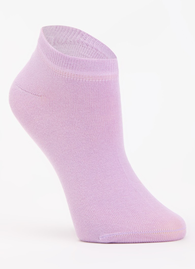 Oroblu Dames Sneakersokken in katoenblend in de kleur Lila, maat: One Size