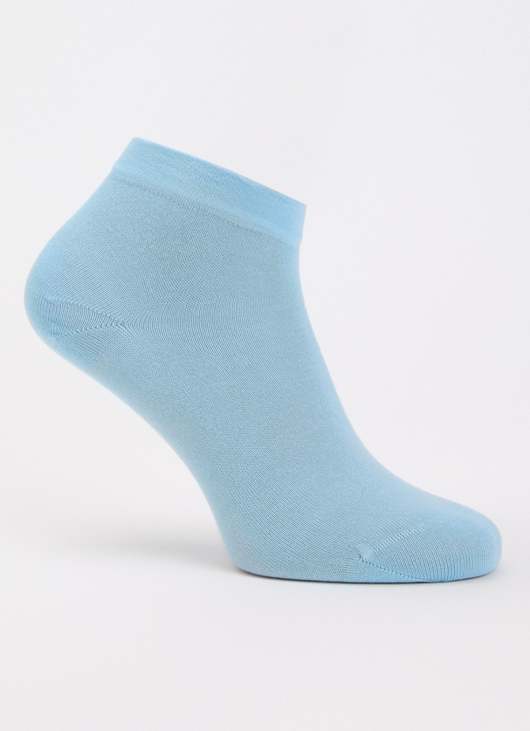Oroblu Dames Perfect Comfort sneakersokken in de kleur Lichtblauw, maat: One Size